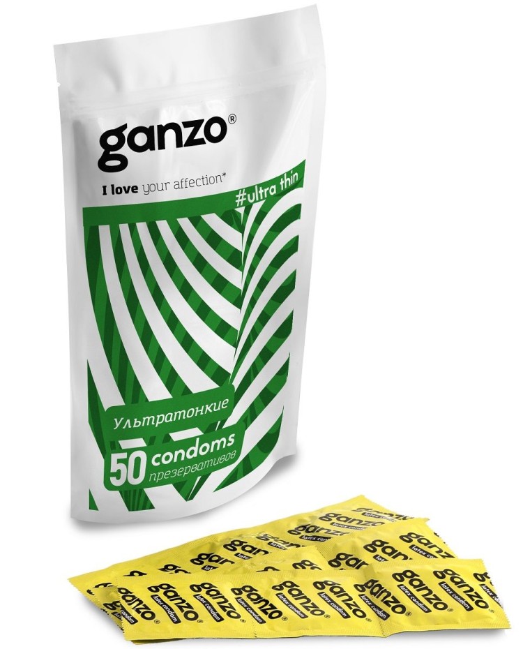 Презервативы Ganzo Ultra Thin, 12 шт 00-00000191 - Ganzo - Ультратонкие презервативы - Купить